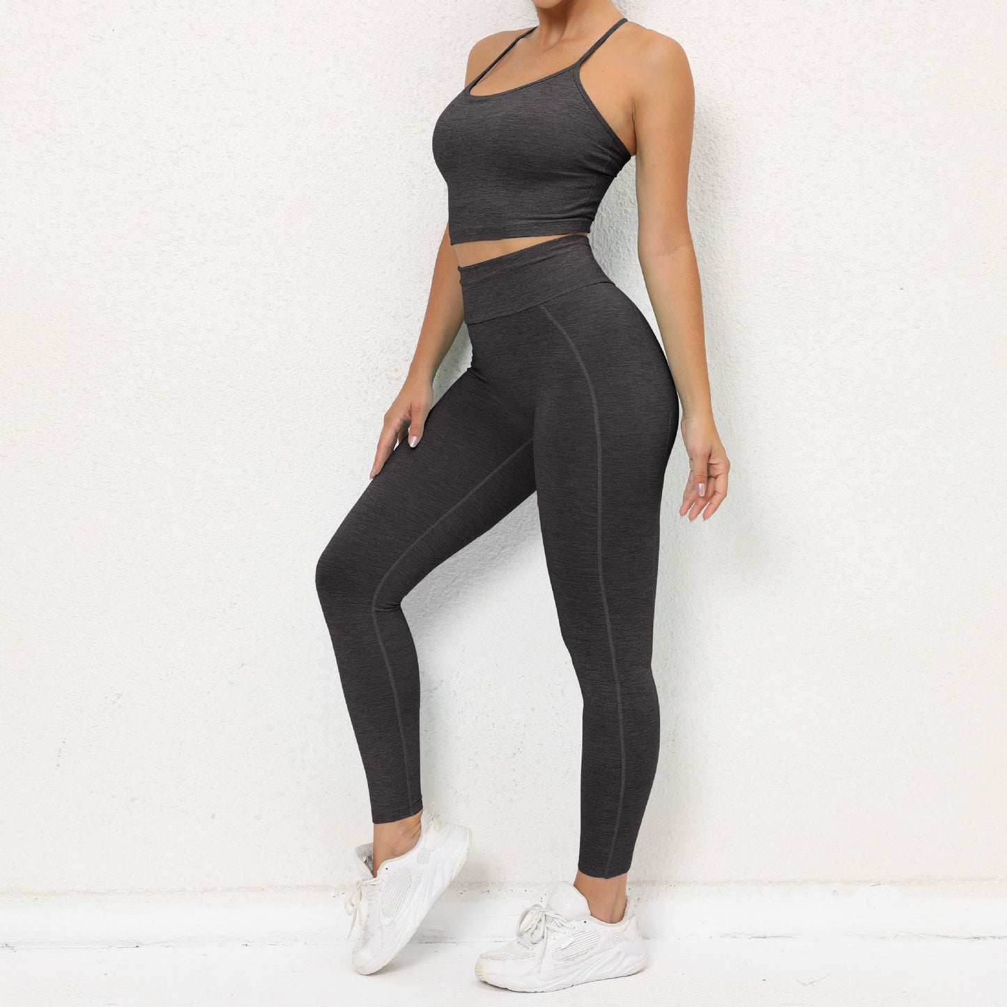 Sexy High Waist Yoga Suits for Women-Activewear-Gray-S-Free Shipping at meselling99