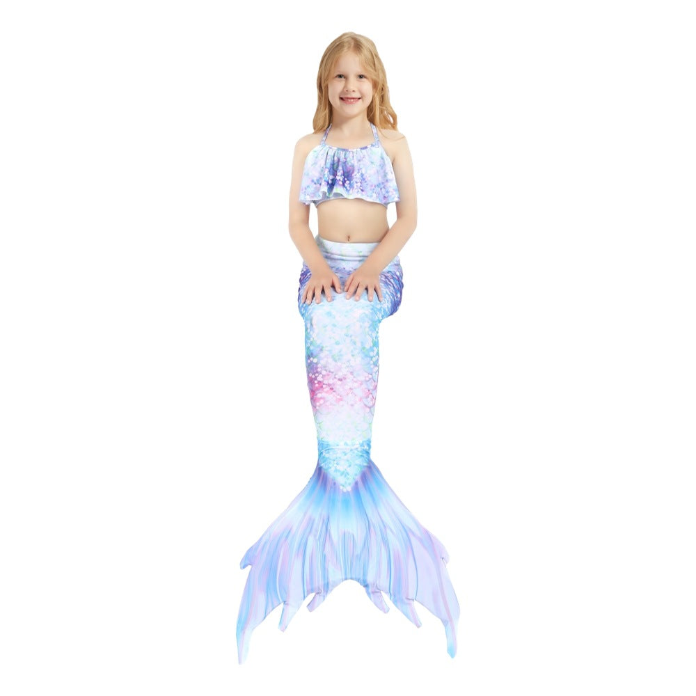 Gorgeous Three Pieces Mermaid Style Swimsuits-Swimwear-E511-110（105-115cm)-Free Shipping at meselling99