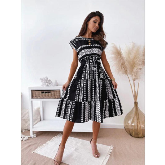 Women Fashion Irregular Mini Dresses-Mini Dresses-Black-S-Free Shipping at meselling99