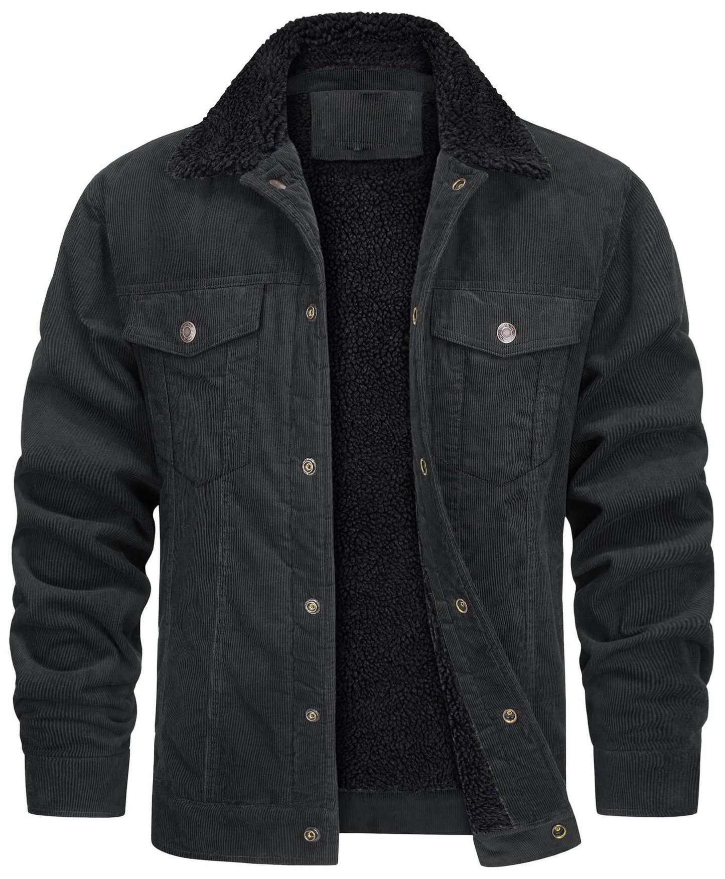 Casual Winter Long Sleeves Velvet Jacket Coats for Men-Coats & Jackets-Free Shipping at meselling99