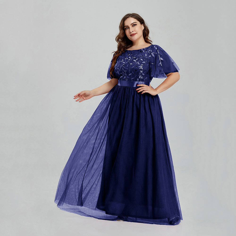Elegant A Line Evening Dresses for Women-Dresses-Navy Blue-S-Free Shipping at meselling99