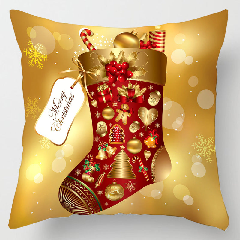 5pcs/Package Merry Christmas Santa Claus Pillow Case-pillowcase-B202208201-8-Velvet 45*45 cm-Free Shipping at meselling99