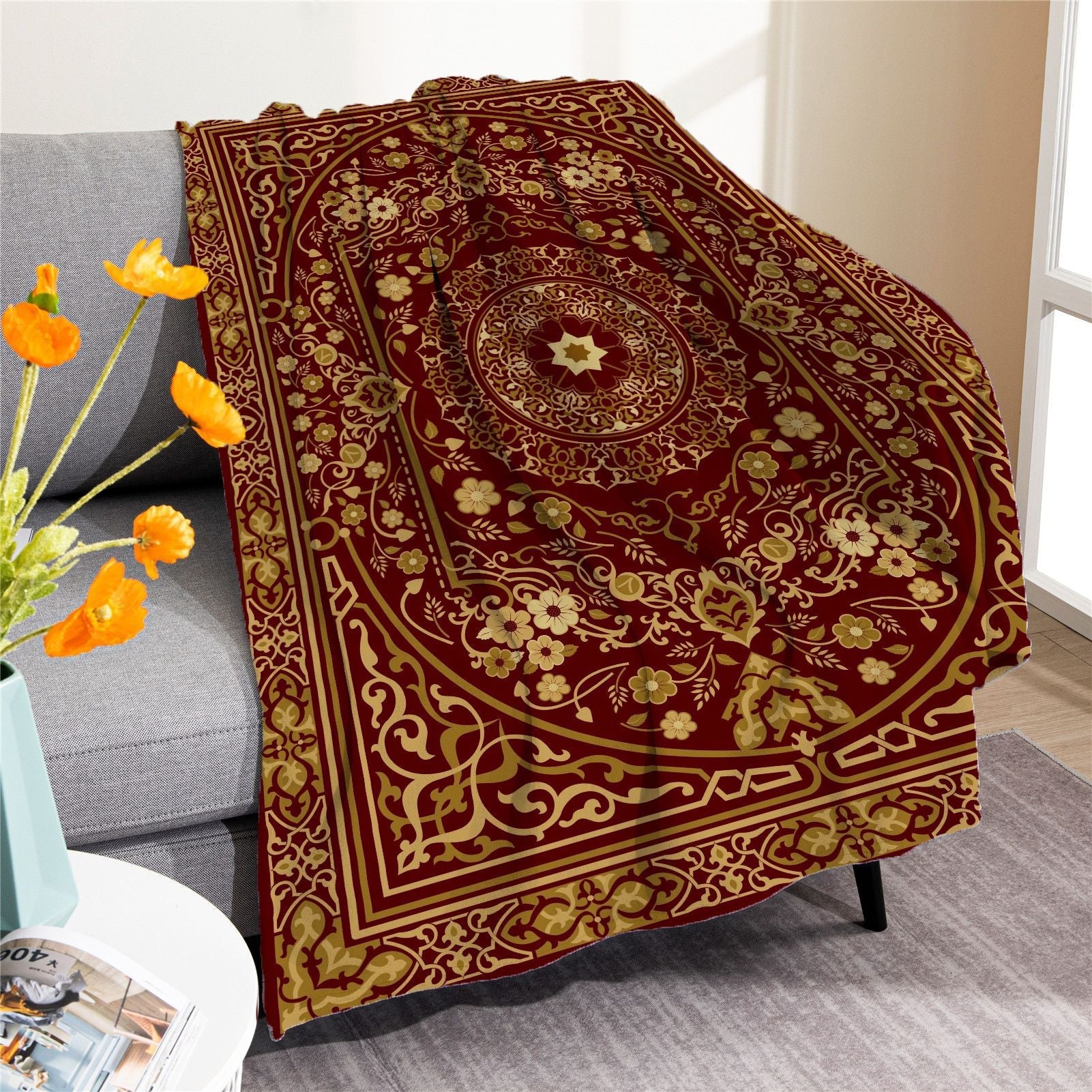 Vintage Boho Fleece Throw Blankets-Blankets-M20220701-1-50*60 Inches-Free Shipping at meselling99