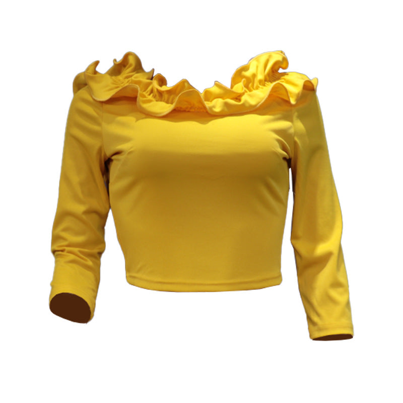 Sexy Designed Ruffled Women Tops-Shirts & Tops-Free Shipping at meselling99