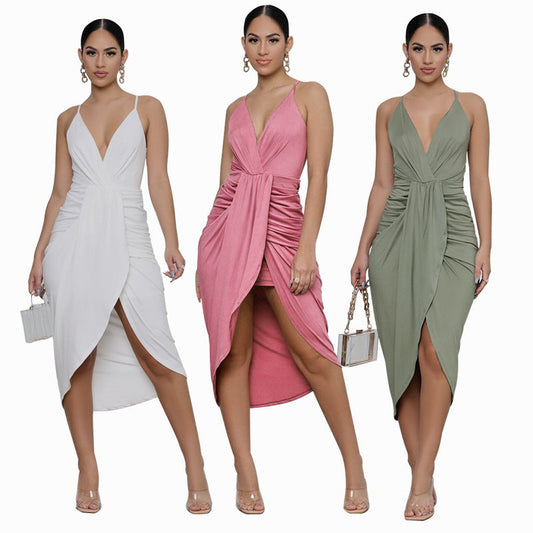 Sexy Sleeveless Tight Dresses-Dresses-Free Shipping at meselling99