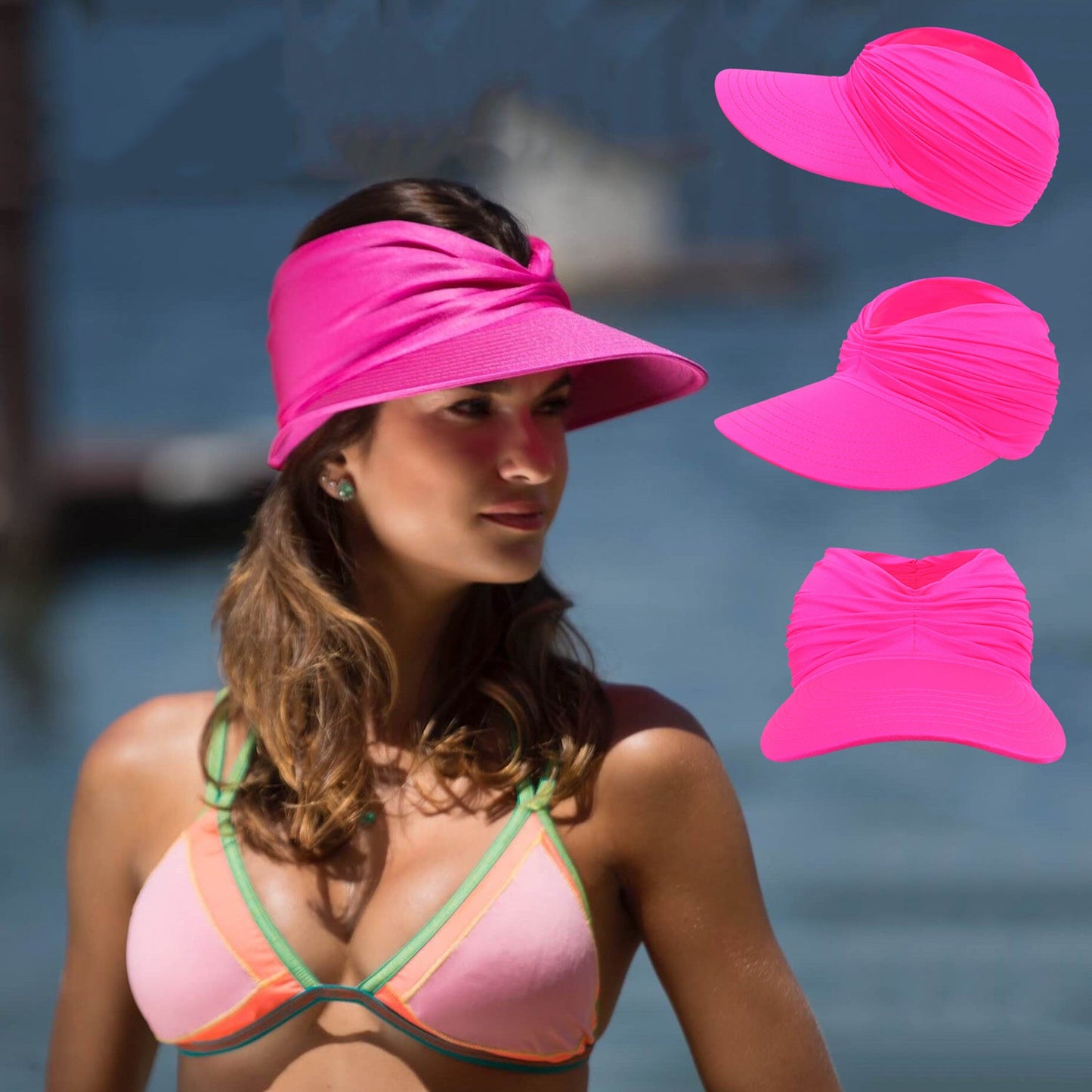 Summer Beach Sun Proof Outdoor Hats 2pcs/Set-Hats-Free Shipping at meselling99