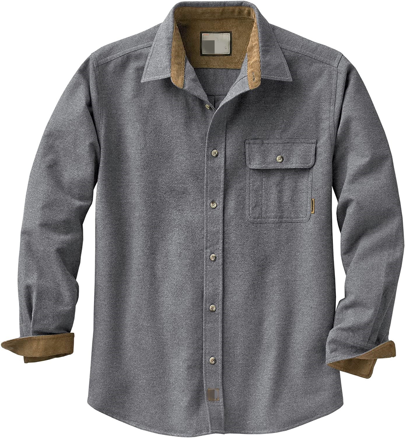 Casual Long Sleeves Shirts for Men-Shirts & Tops-Gray-S-Free Shipping at meselling99