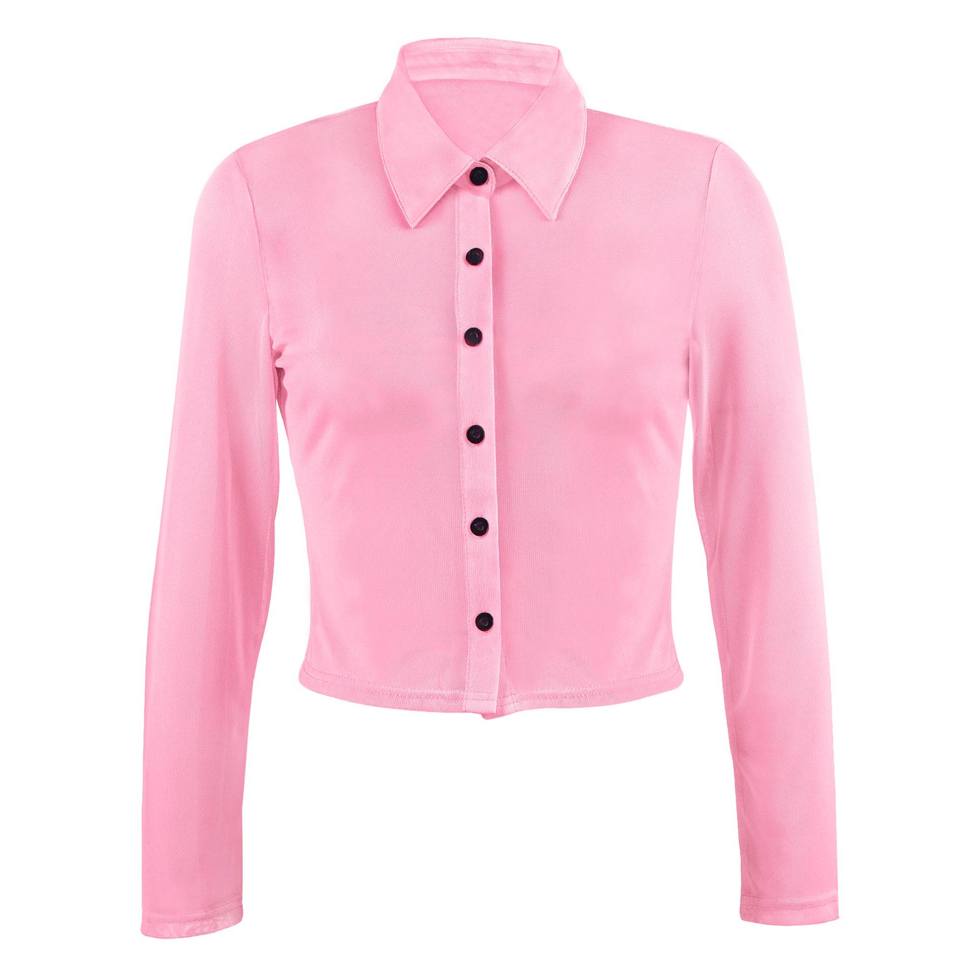 Fashion Women Sexy Shirt Tops-Shirts & Tops-Pink-S-Free Shipping at meselling99