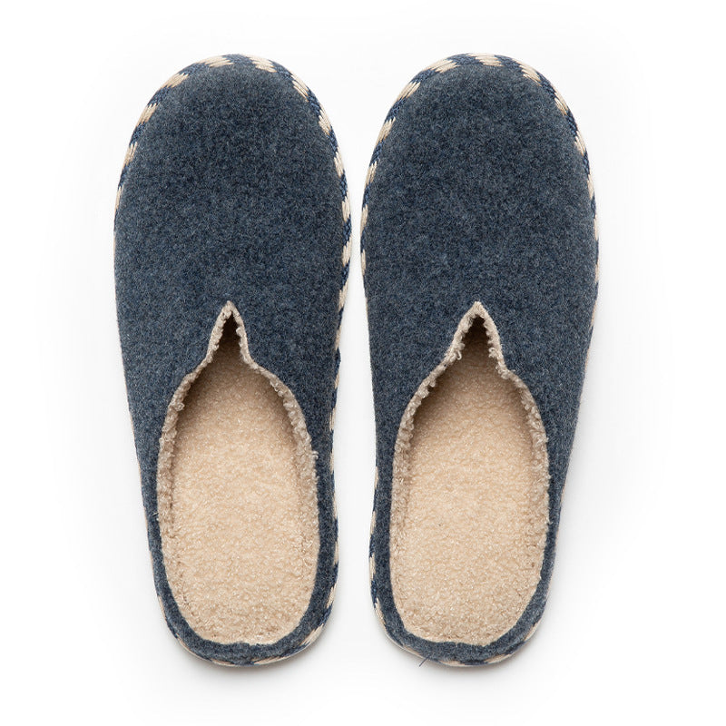 Warm Anti-skidding Winter Slippers for Men-winter slipper-Navy Blue-L（40-41）-Free Shipping at meselling99