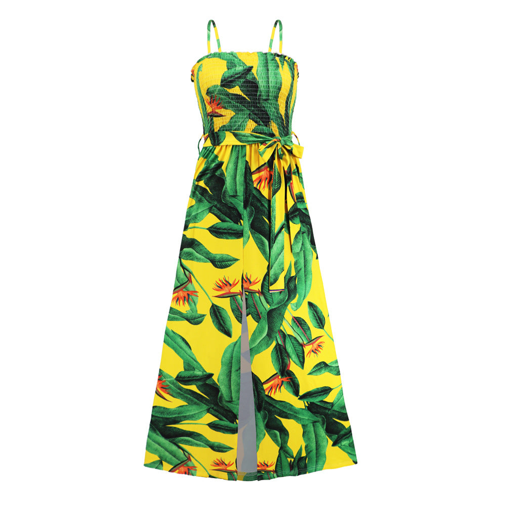 Summer Backless Summer Long Bohemian Dresses-Dresses-LQ486-huang-S-Free Shipping at meselling99