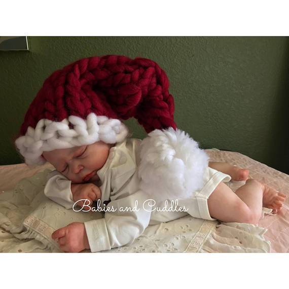 Merry Christmas Parent-kids Crochet Hats-Hats-Burgandy-Adult-Free Shipping at meselling99