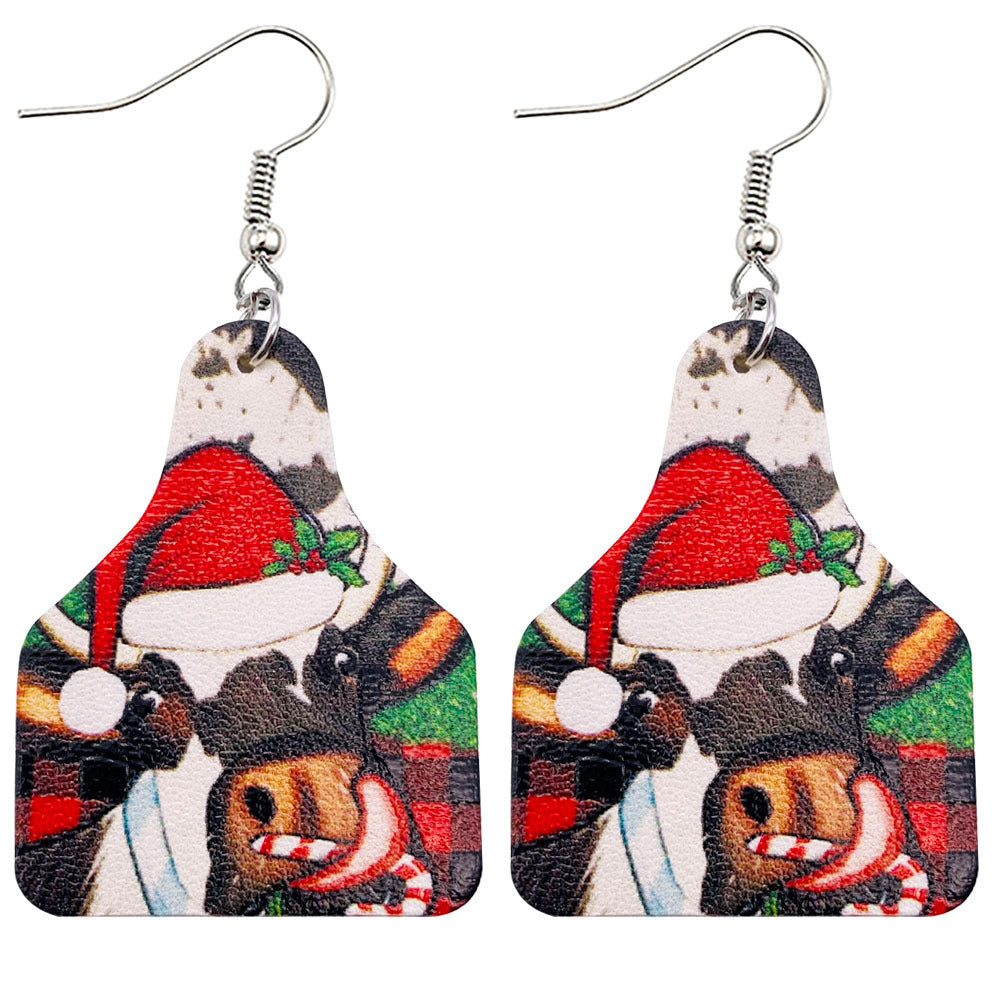 Christmas Vintage Animal Print Earrings 2 Sets-Apparel & Accessories-JE0276A-Free Shipping at meselling99