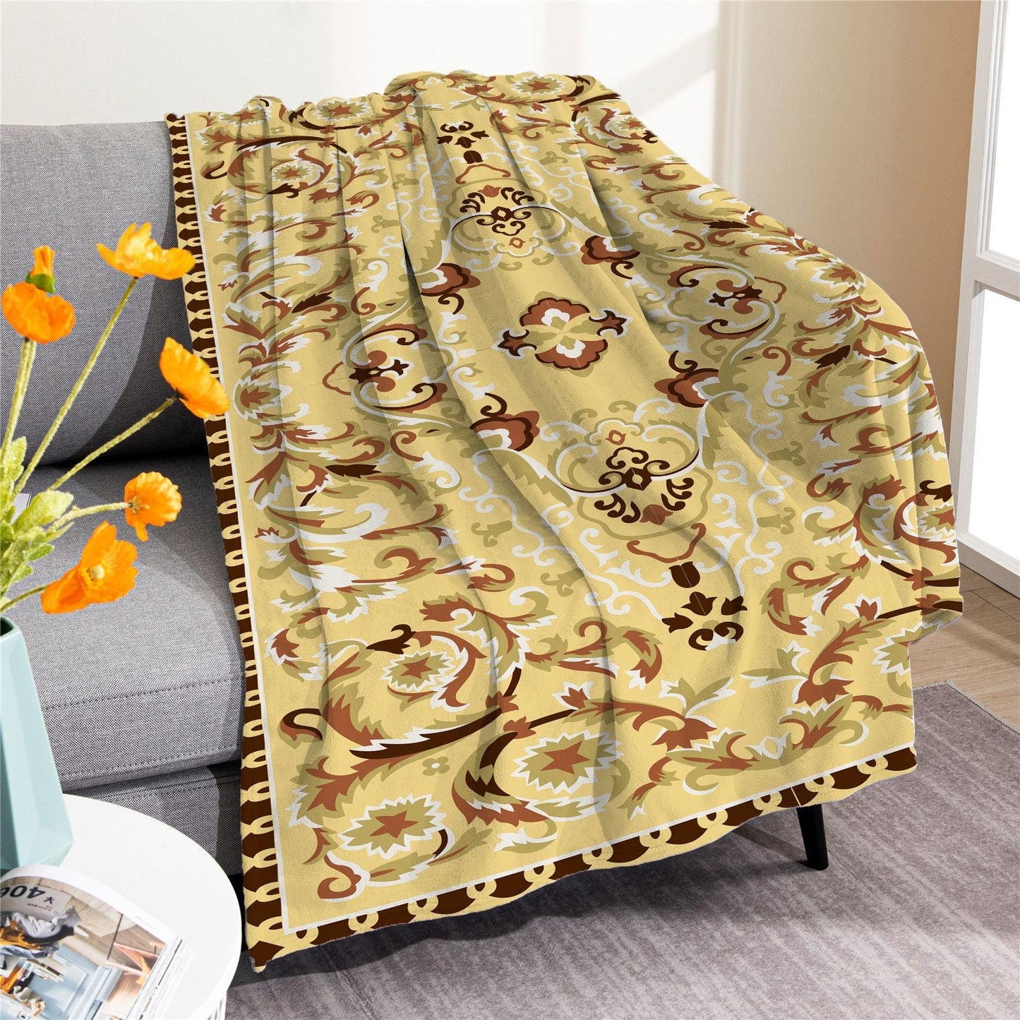 Vintage Boho Fleece Throw Blankets-Blankets-M20220701-18-50*60 Inches-Free Shipping at meselling99