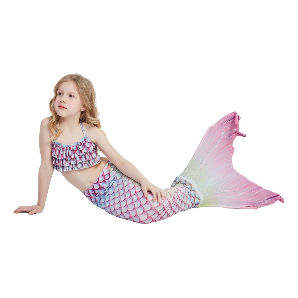 Gorgeous Three Pieces Mermaid Style Swimsuits-Swimwear-Free Shipping at meselling99
