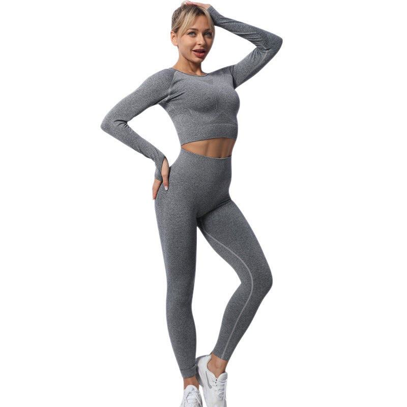 Sexy Sports Long Sleeves Yoga Suits-Exercise & Fitness-Free Shipping at meselling99