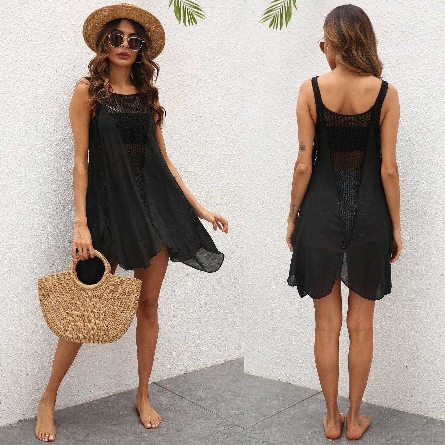 Women Irregular Summer Beach Cover Ups-Cozy Dresses-Free Shipping at meselling99