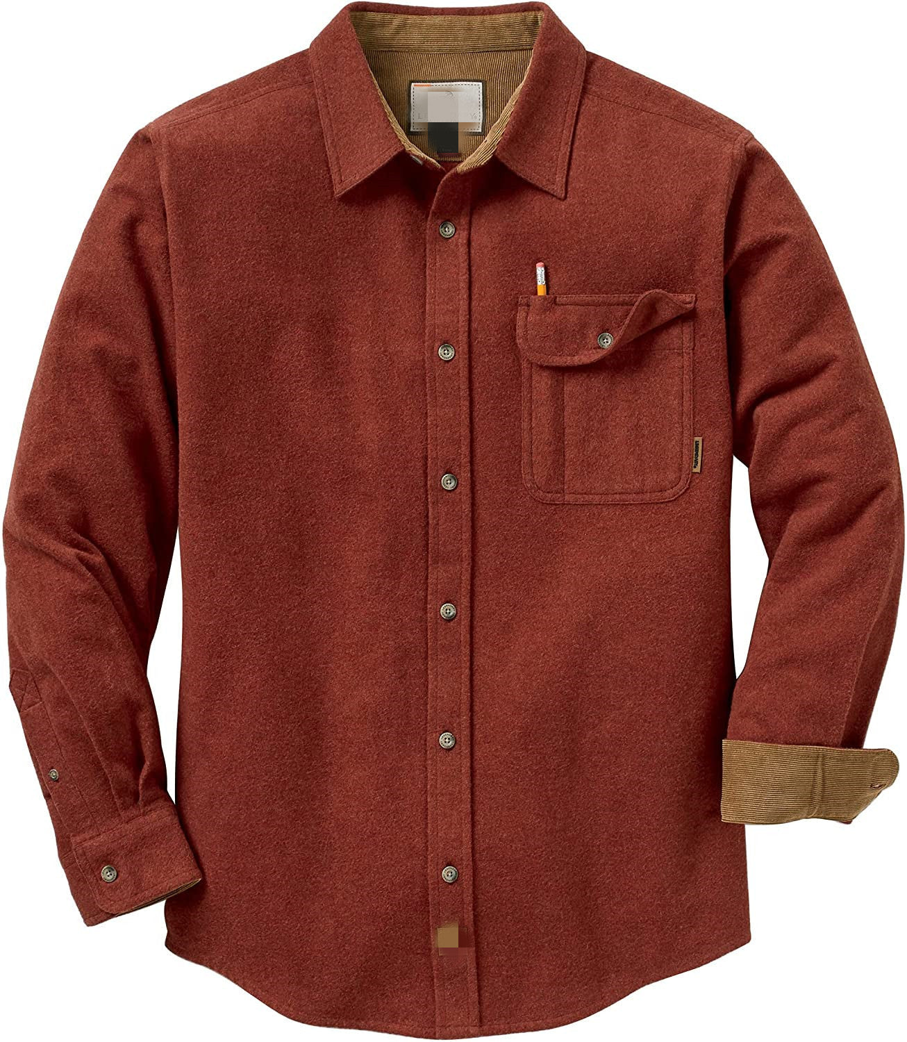 Casual Long Sleeves Shirts for Men-Shirts & Tops-Red-S-Free Shipping at meselling99