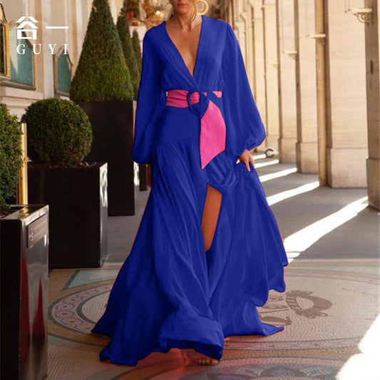 Women Long Sleeves Party Long Dresses-Maxi Dresses-Free Shipping at meselling99