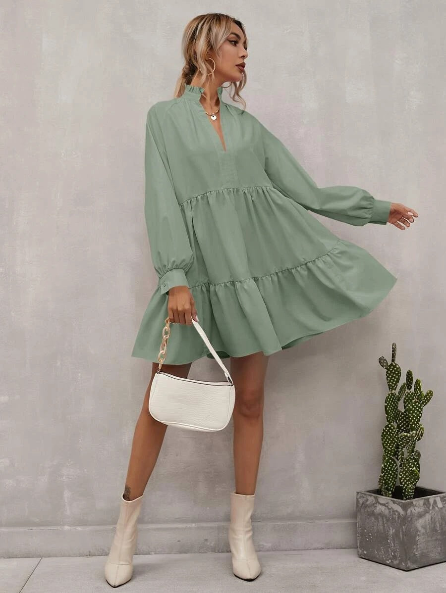 Casual Long Sleeves Daily Dresses-Dresses-Free Shipping at meselling99