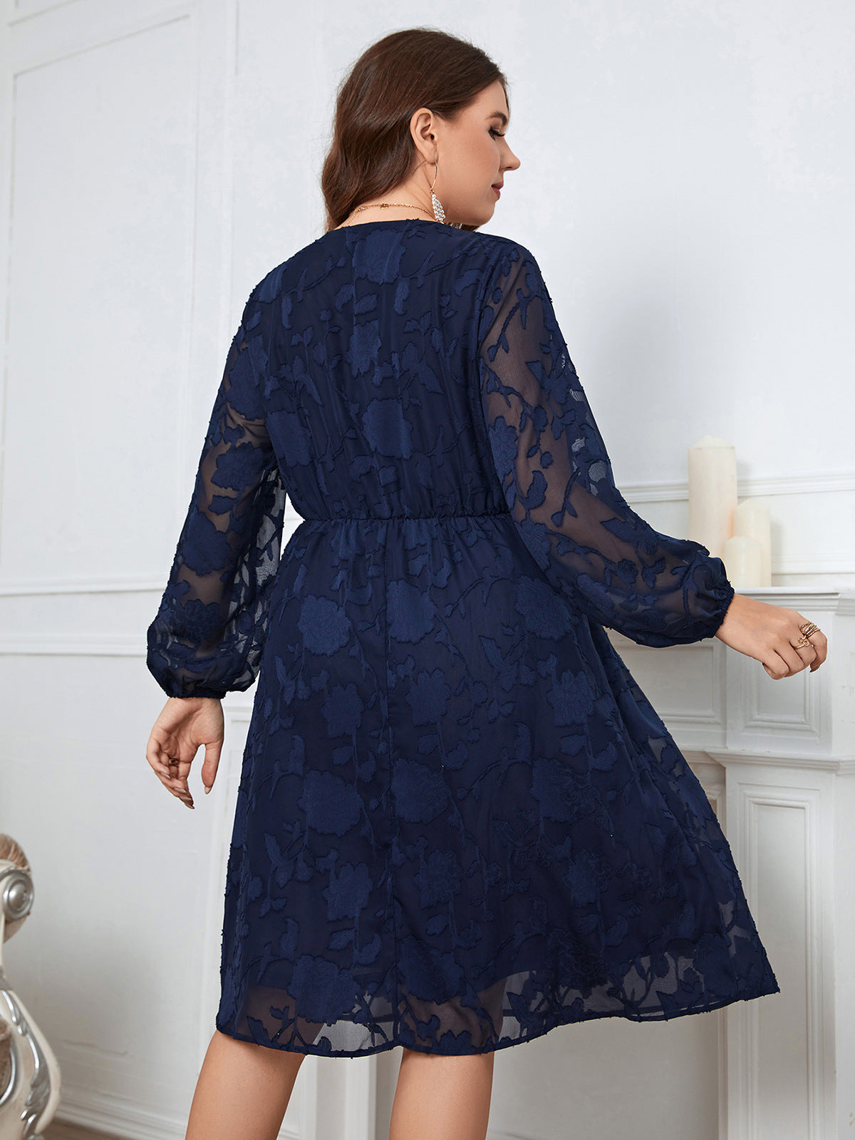 Designed Plus Sizes Lace Dresses-Dresses-Free Shipping at meselling99
