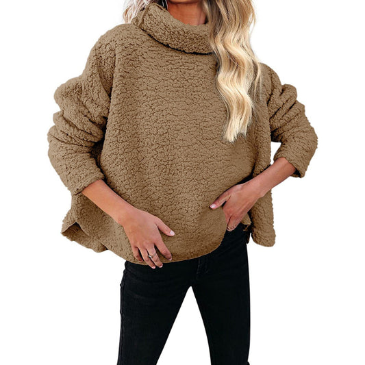 Women Warm Turtleneck Woolen Plus Sizes Winter Sweaters--Free Shipping at meselling99