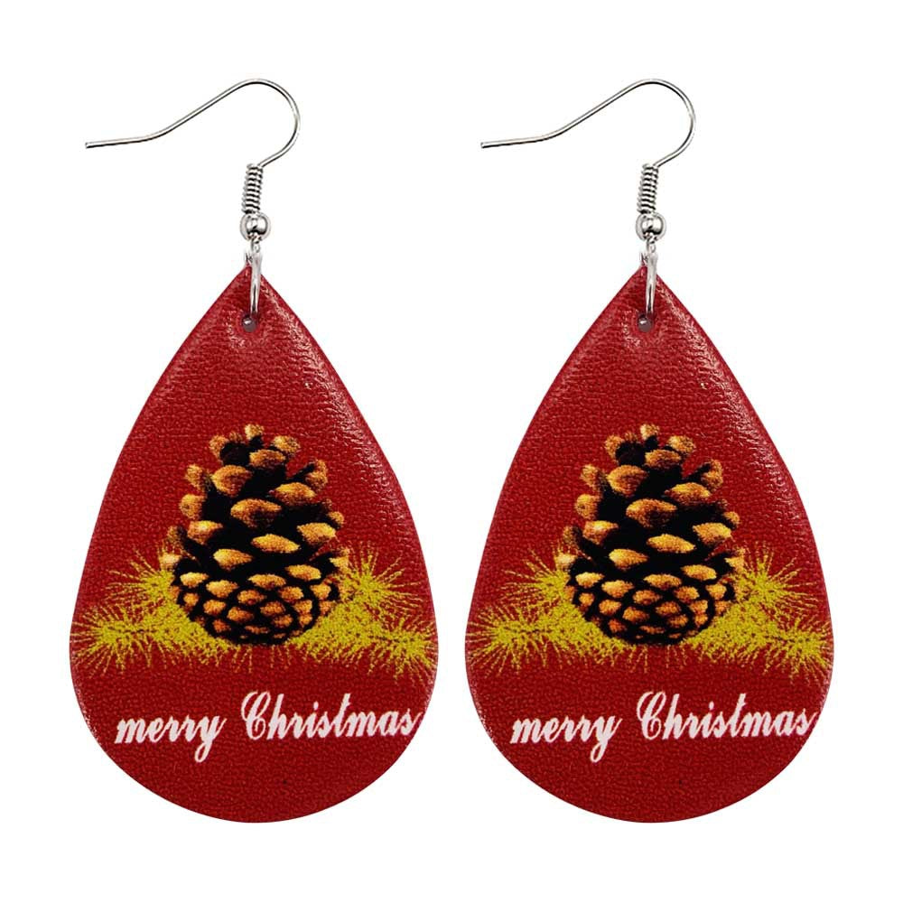 Christmas Style Water-drop Snowflake Earring 2 Sets-Earrings-JE0117K-Free Shipping at meselling99