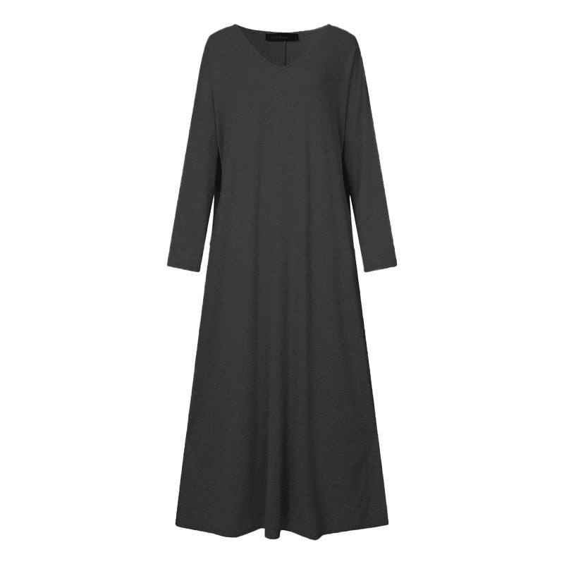 Casual Women Long Cozy Dresses-Dresses-Free Shipping at meselling99