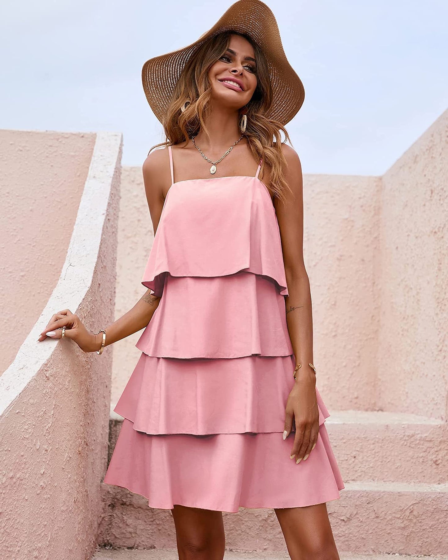 Summer Sleeveless Daily Mini Dresses-Dresses-Free Shipping at meselling99