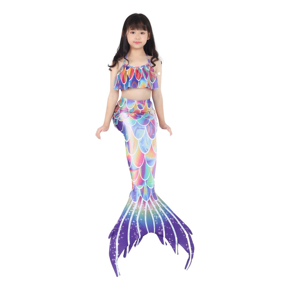 Gorgeous Three Pieces Mermaid Style Swimsuits-Swimwear-E517-110（105-115cm)-Free Shipping at meselling99