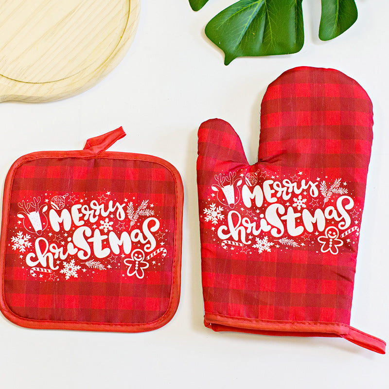 Buy One Get One Christmas Kitchen Oven Gloves-15-Free Shipping at meselling99