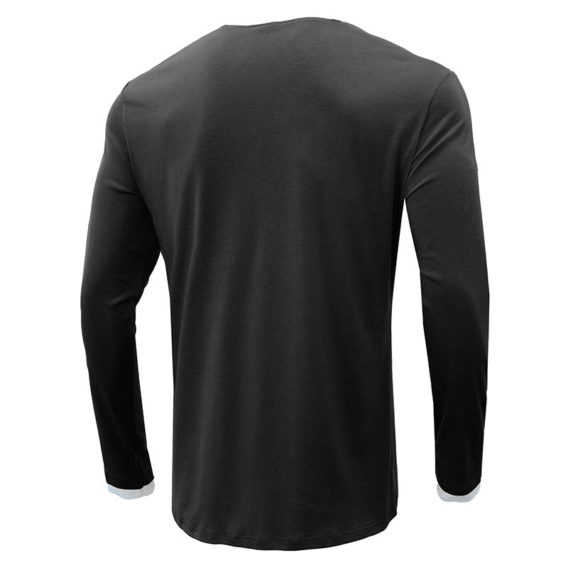 Leisure Fall Long Sleeves T Shirts for Men-Shirts & Tops-Free Shipping at meselling99