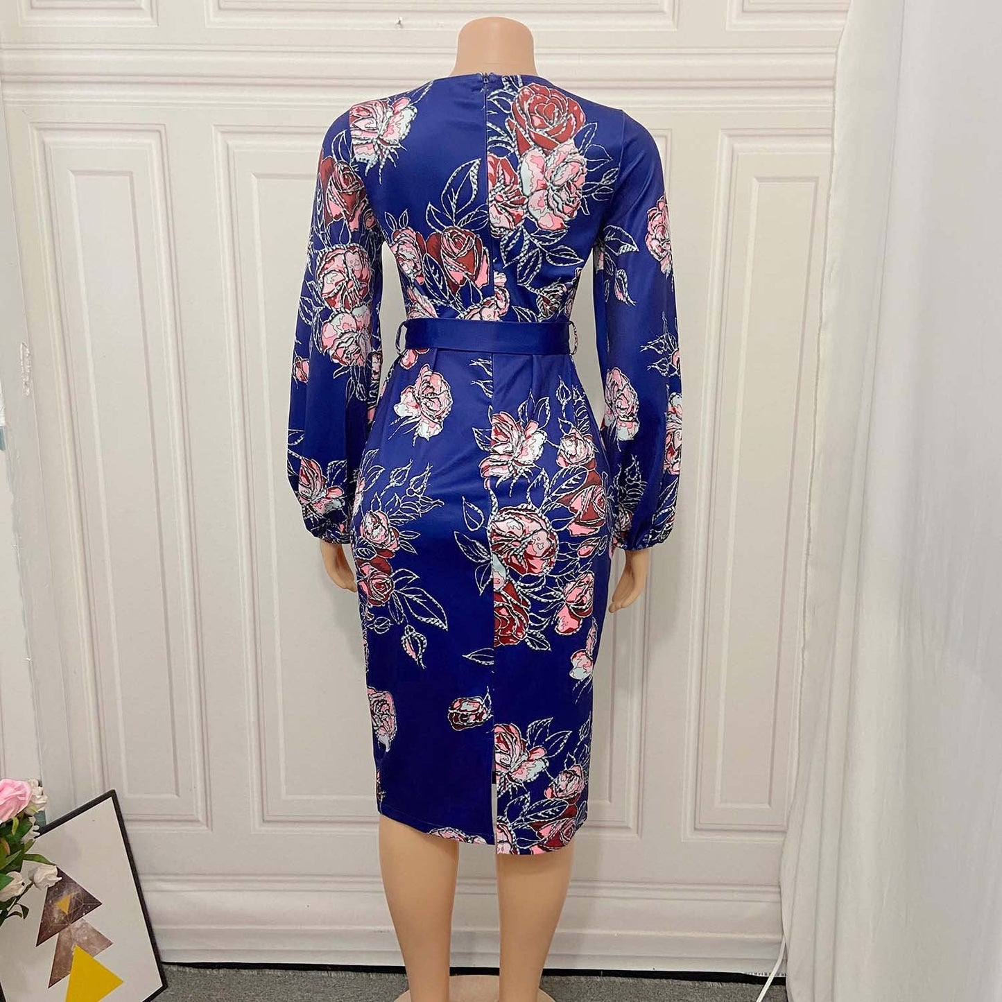 Round Neck Plus Sizes Office Lady Dresses--Free Shipping at meselling99