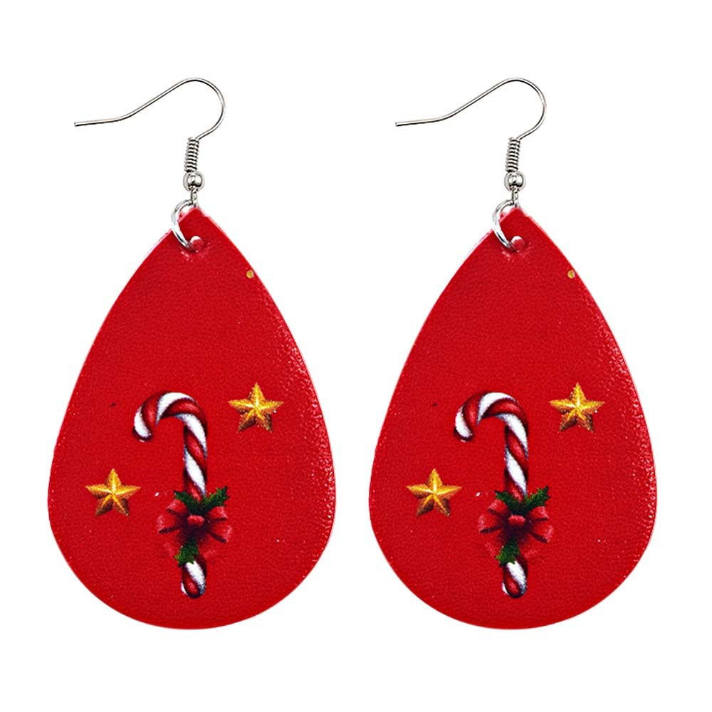 Christmas Style Water-drop Snowflake Earring 2 Sets-Earrings-JE0112I-Free Shipping at meselling99