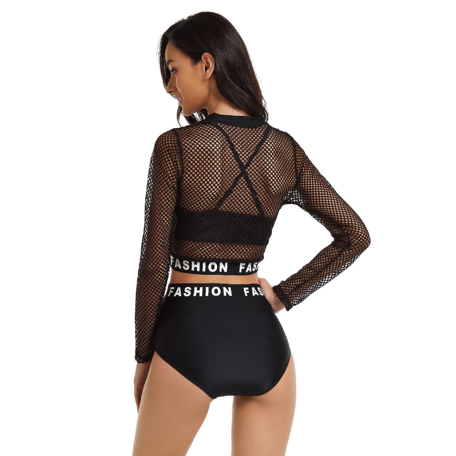 Sexy Long Sleeves 3pcs Swimsuits for Women-Swimwear-Free Shipping at meselling99