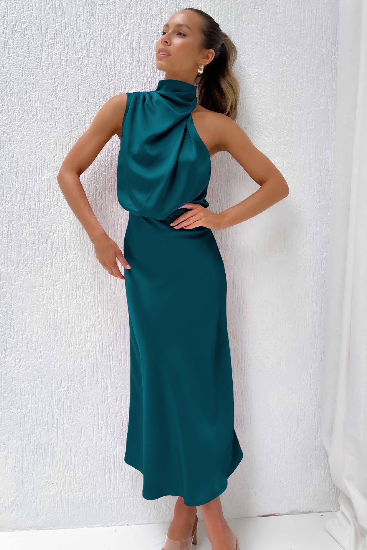 Sexy Halter Women Evening Party Dresses-Dresses-Free Shipping at meselling99