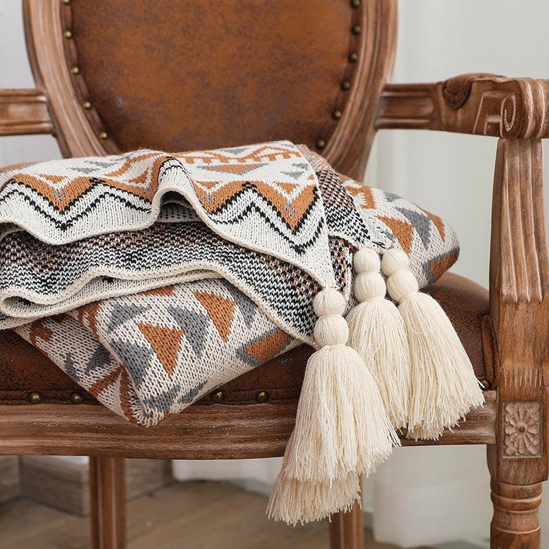 Knitting Bohemian Sofa Banket-Blankets-Free Shipping at meselling99