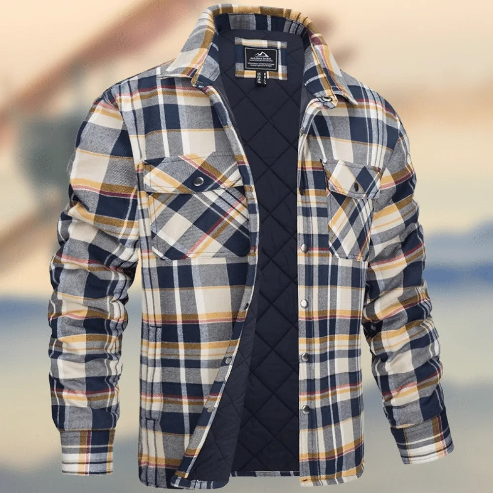 Casual Long Sleeves Thicken Jacket Coats for Men-Coats & Jackets-Khaki-S-Free Shipping at meselling99