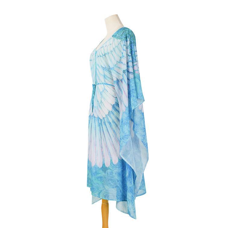 Chiffon Wings Design Pullover Cover Ups Dresses--Free Shipping at meselling99