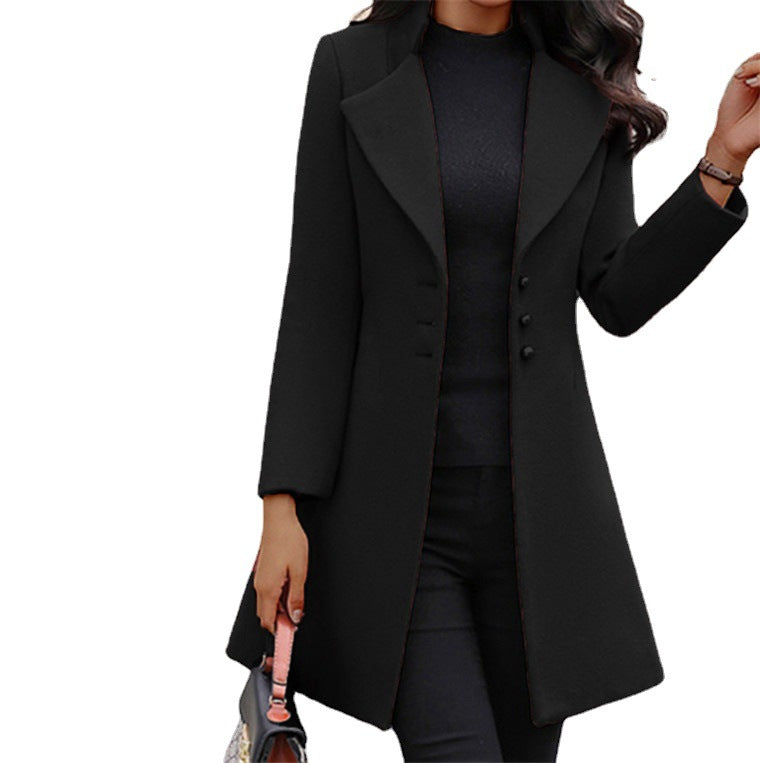 Women Winter Long Blazer Overcoat--Free Shipping at meselling99