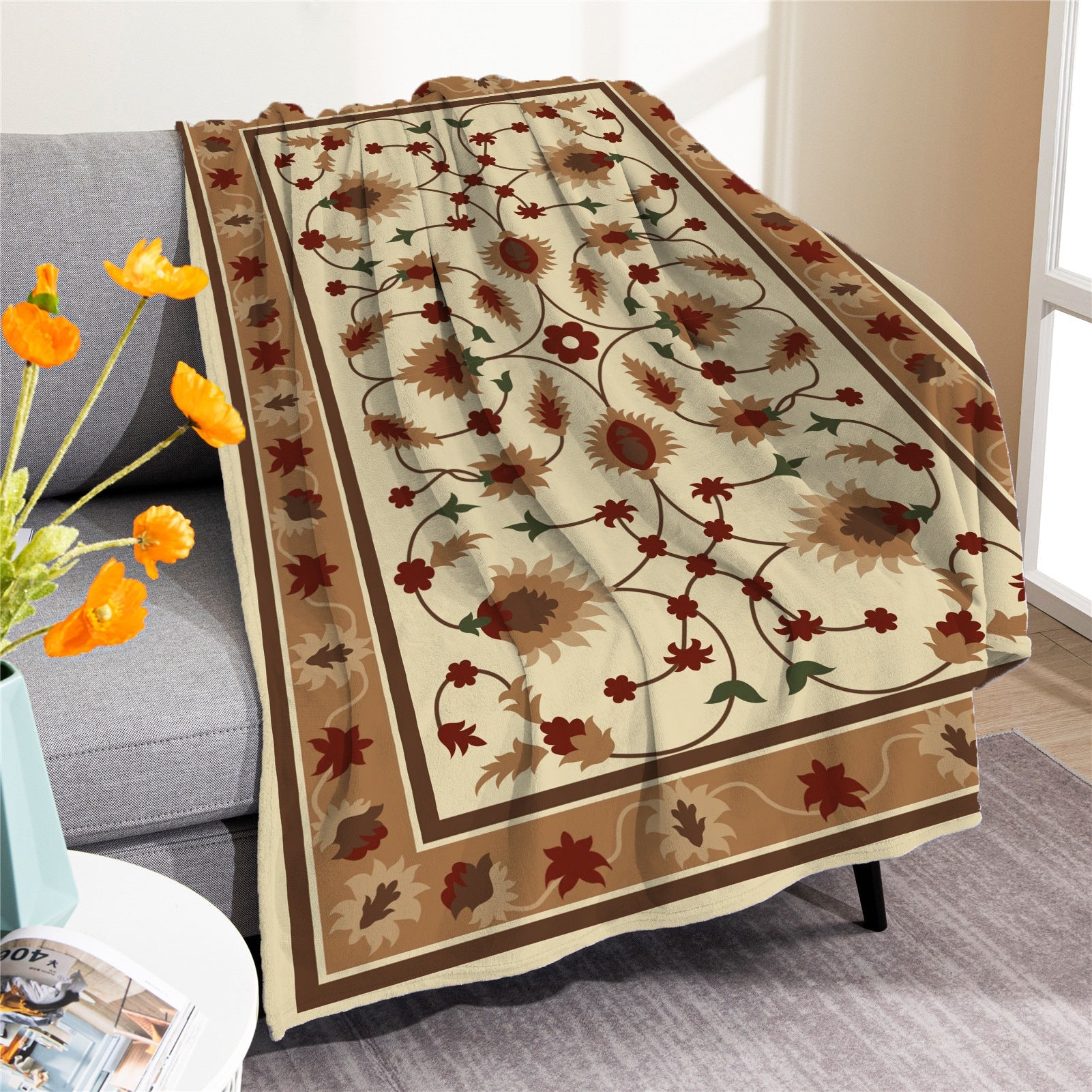 Vintage Boho Fleece Throw Blankets-Blankets-M20220701-3-50*60 Inches-Free Shipping at meselling99