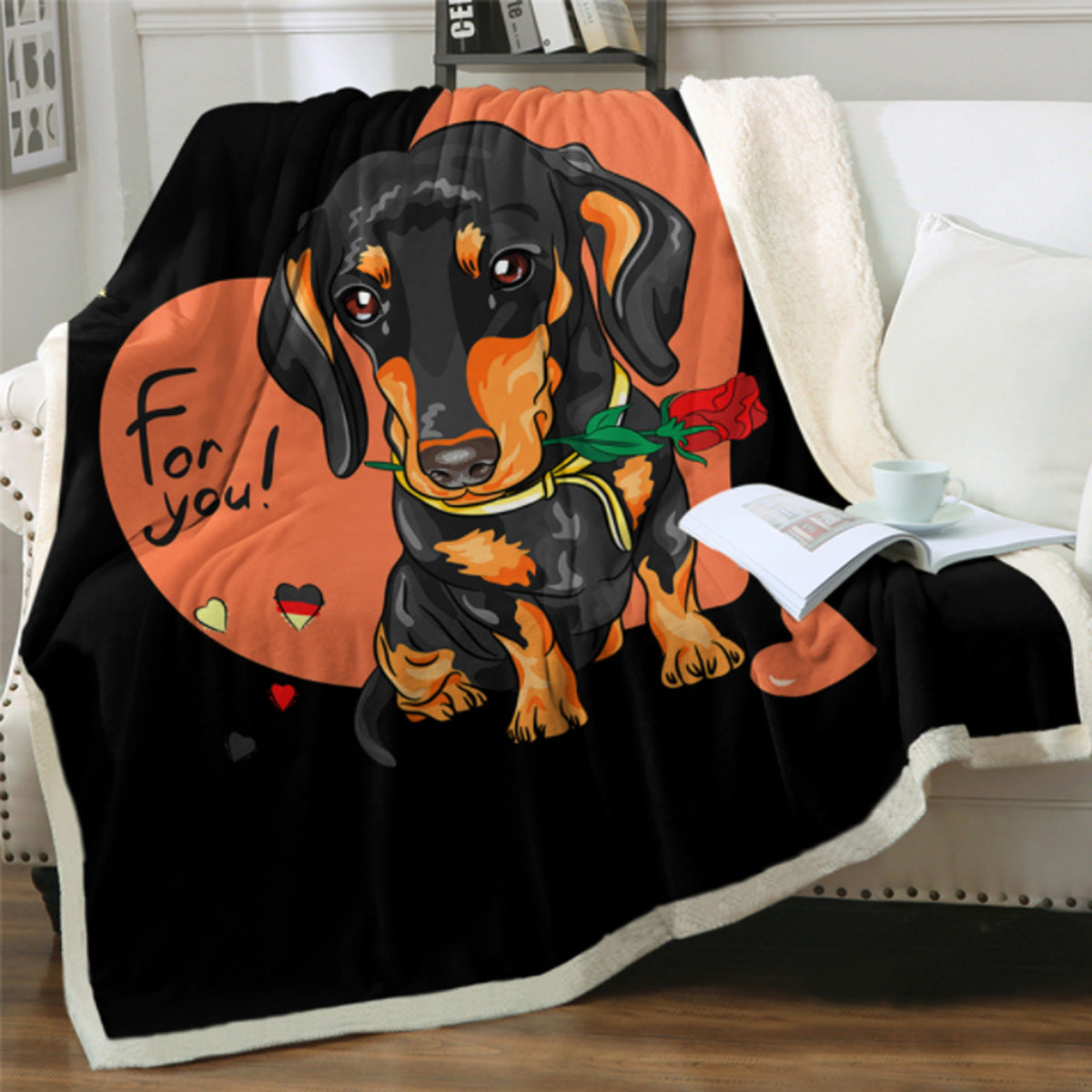 Cute Dog Print Fleece Blankets for Christmas-Blankets-1-13-40*60 inches-Free Shipping at meselling99