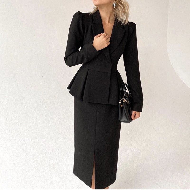 Sexy Fashion Office Lady Long Sleeves Dress Suits--Free Shipping at meselling99