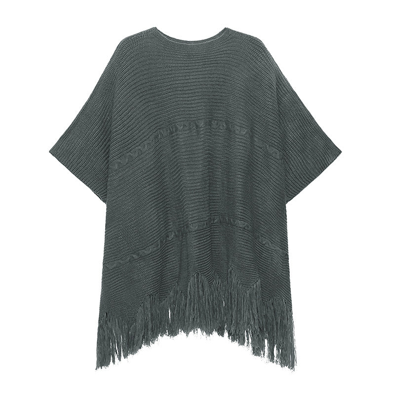Irregular Women Bat Sleeves Casual Fall Short Knitting Dresses-Gray-One Size-Free Shipping at meselling99