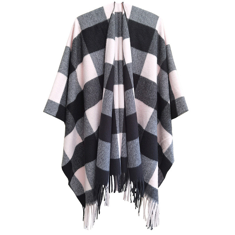 Winter Tassels Shawls Cape for Women-capes-SH11-01-160cm-Free Shipping at meselling99