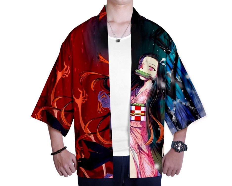 Simple Design Kimono for Women and Men-Shirts & Tops-K107-S-Free Shipping at meselling99