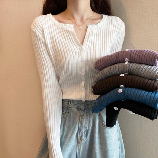 Women Fashion Long Sleeves Fall Cardigan Sweaters-Shirts & Tops-Free Shipping at meselling99