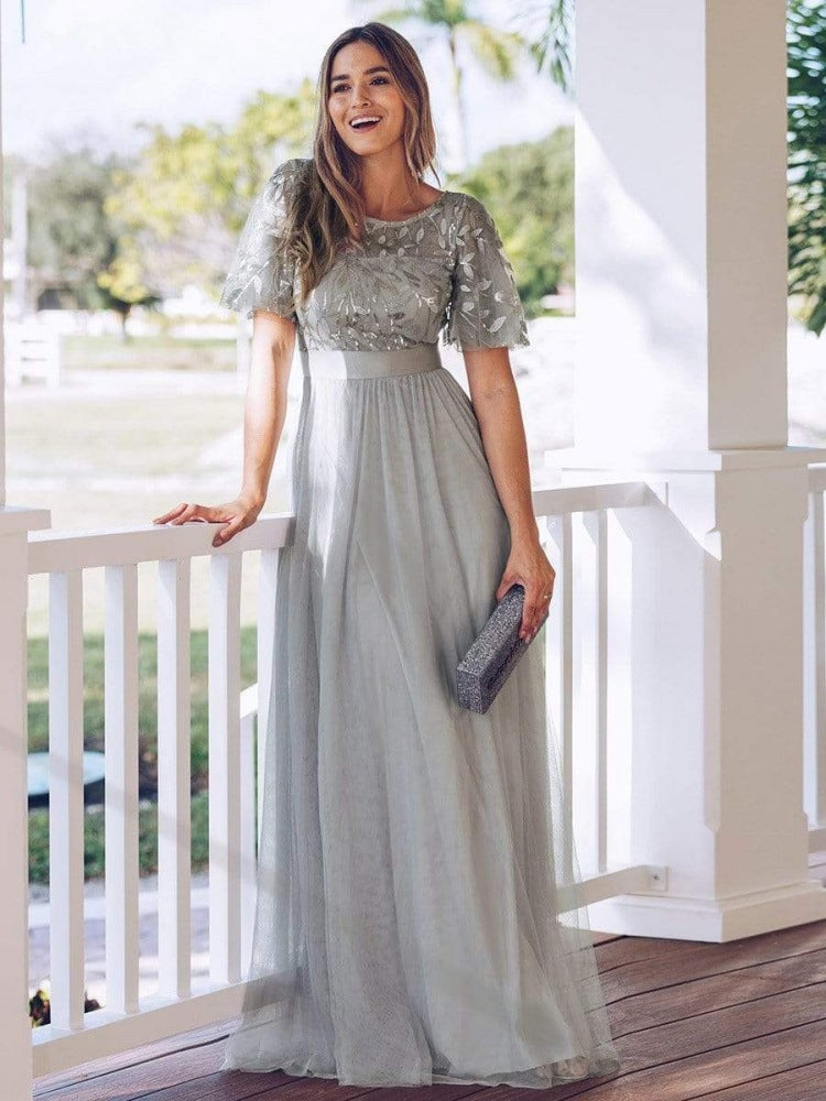 Elegant A Line Evening Dresses for Women-Dresses-Gray-S-Free Shipping at meselling99