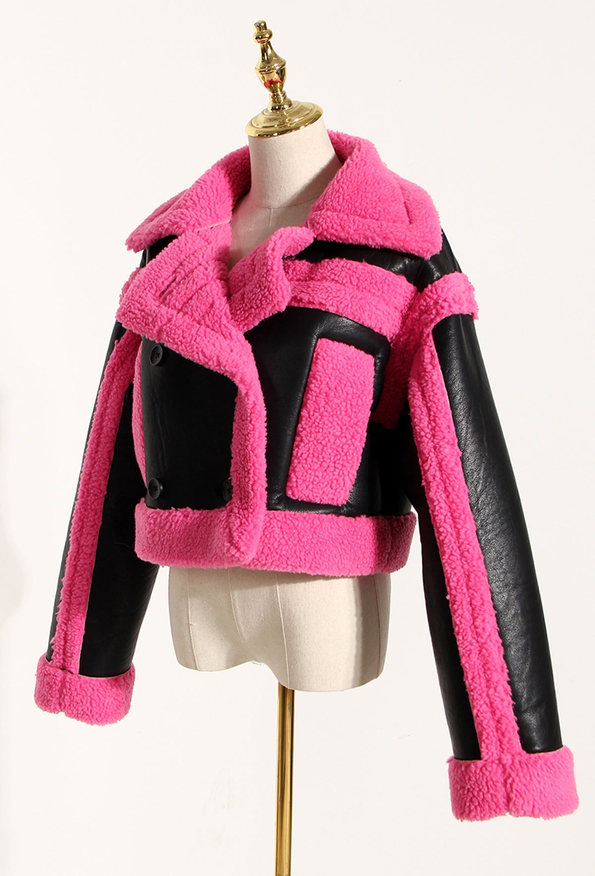 Designed Motorcycle Artificial Fur Jackets-Coats & Jackets-Free Shipping at meselling99