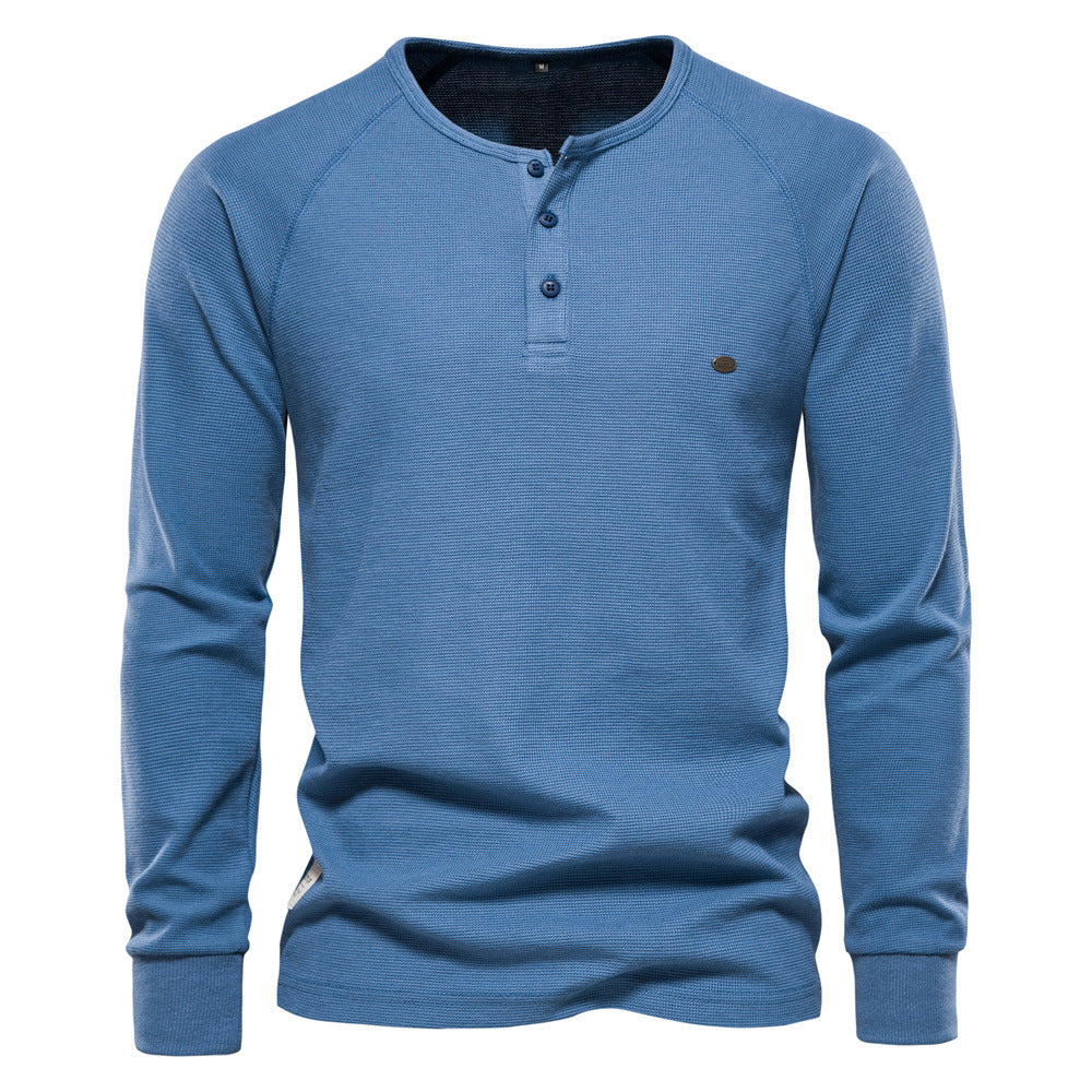 Fashion Long Sleeves T Shirts for Men-Shirts & Tops-Blue-S-Free Shipping at meselling99