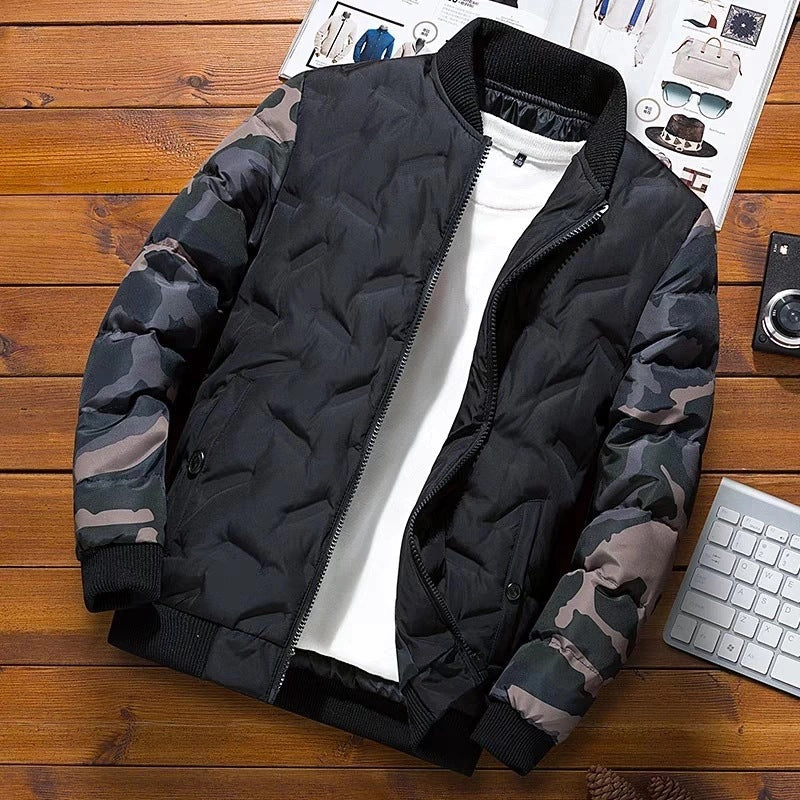 Winter Warm Down Overcoat for Men-Outerwear-Black-M-Free Shipping at meselling99